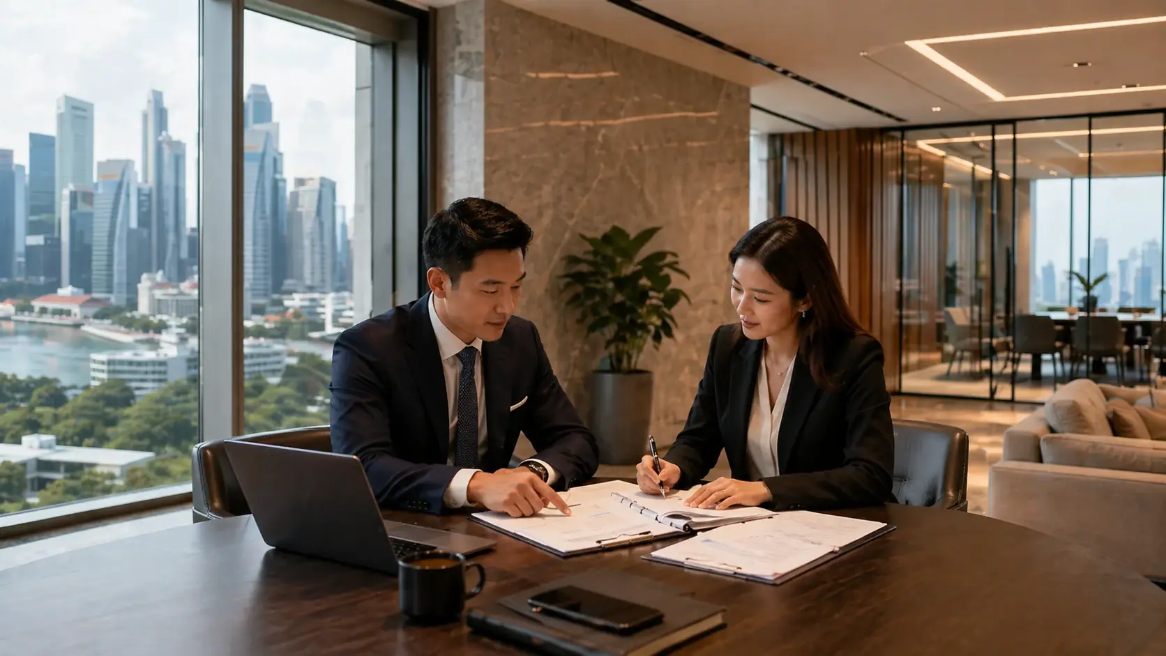 Business document signing and confirmation process